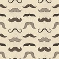 Seamless mustache pattern