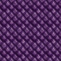 Seamless Muted Deep Purple Tufted Diamond Leather Pattern Royalty Free Stock Photo