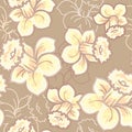 Seamless narcissus pattern