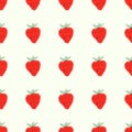 Seamless natural color pattern of red ripe