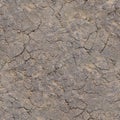 Seamless texture - dry cracked clay soil Royalty Free Stock Photo