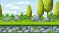 Seamless nature cartoon background