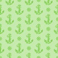 A nautical anchor seamless pattern.