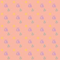 Seamless nautical preppy theme vector background wallpaper Royalty Free Stock Photo