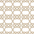 Seamless nautical rope pattern. Carrick Bend knot