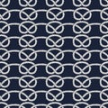 Seamless nautical rope pattern. Royalty Free Stock Photo