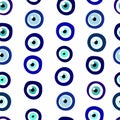 Seamless Nazar amulet eye pattern