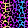 Seamless Neon Leopard Pattern