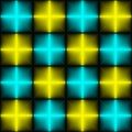 Seamless Neon Light Pattern. Vector Disco Party Wallpaper Design Royalty Free Stock Photo