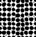 Seamless netting pattern with dots. Grunge abstract texture.