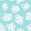 Seamless neutral oval pattern. Hand drawn ovate