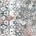 Seamless neutral and white grungy classic abstract surface pattern design for print.