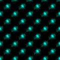 Seamless new year pattern. Bright blue fireworks, salute isolated on black background. Festive patern for background Royalty Free Stock Photo