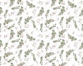 Seamless New Year pattern in vector