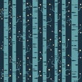 Seamless night tree vector background pattern