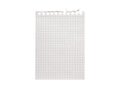 Seamless notebook grid pattern on white paper sheet, ideal for architectural plans, engineering Royalty Free Stock Photo