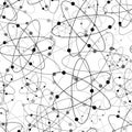 Seamless nuclear sign pattern Royalty Free Stock Photo