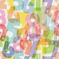 Seamless numbers pattern