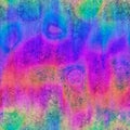 Seamless oil slick rainbow spectrum grungy shiny surface pattern for print Royalty Free Stock Photo