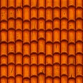 Seamless old Ceramic Roof Tile. Vector Seamless texture Royalty Free Stock Photo