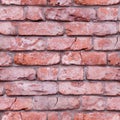 Seamless old weathered brick wall texture, background. exterior Royalty Free Stock Photo