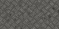 Seamless old worn scratched iron crosshatch diamond plate sheet metal background texture Royalty Free Stock Photo