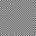 Seamless Op Art Distortion Pattern in Vector Format
