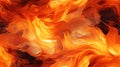 Seamless open fire flames pattern