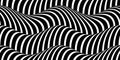 Seamless optical illusion rolling hills landscape pattern
