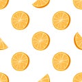 Seamless orange dotted pattern Handdrawn vector illustration