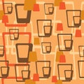 Seamless orange pattern