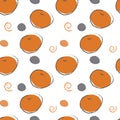 Seamless orange pattern