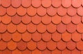 Seamless orange roof tile texture background. Royalty Free Stock Photo