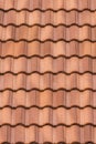 Seamless orange roof tile texture background. Royalty Free Stock Photo