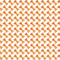Seamless orange unique bow tie pattern, vector illustration