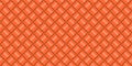 Orange woven pattern vector, seamless basketweave background, 3D geometric texture, abstract vibrant orange grid, modern backdrop. Royalty Free Stock Photo