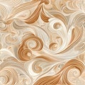 organic pattern that mirrors the swirling patterns of windblown sand on a beach. AI Generated