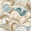 organic pattern that mirrors the swirling patterns of windblown sand on a beach. AI Generated