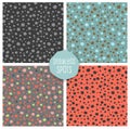 Seamless organic random spots patterns for backgrounds, fabrics, scrapbook paper