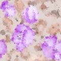 Seamless organic watercolor background soft coloured pattern in vector