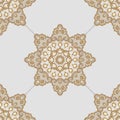 Seamless oriental pattern in the style of baroque. Traditional classic vector ornament. Decorative ornament backdrop for