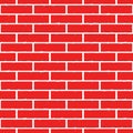 Bricks, old new red brick wall. Seamless ornament texture, pattern, background and template. Vector square Royalty Free Stock Photo