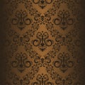 Seamless ornamental brown Wallpaper