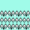 Seamless ornamental geometrical pattern in turquoise