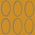 Seamless pattern ovals on a gold background