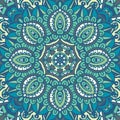 Vintage paisley mandala flower Royalty Free Stock Photo