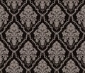 Seamless ornate damask Wallpaper in retro Style. Ornament with bouquet of Flowers.