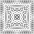 Seamless Outline Floral Pattern