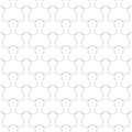 Seamless outline jigsaw puzzle pattern Royalty Free Stock Photo