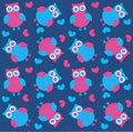 Seamless owl pattern Royalty Free Stock Photo